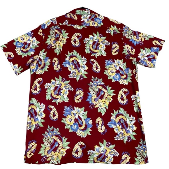 Polo Ralph Lauren Floral Lei Ukulele Hawaiian Preppy Summer Fun Camp Shirt  Sz M - Picture 2 of 16